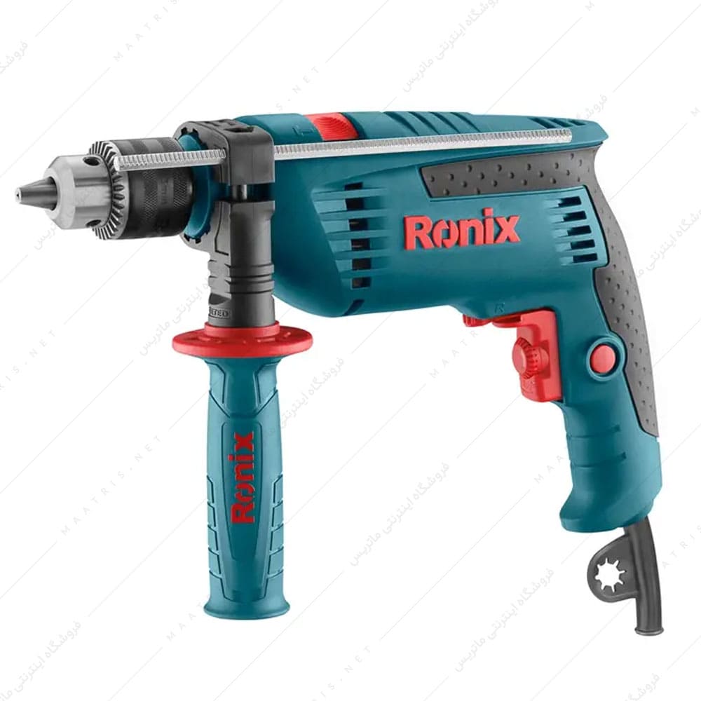 کیت دریل 13 میلی متری چکشی 850 وات کد 2250k برند رونیکس