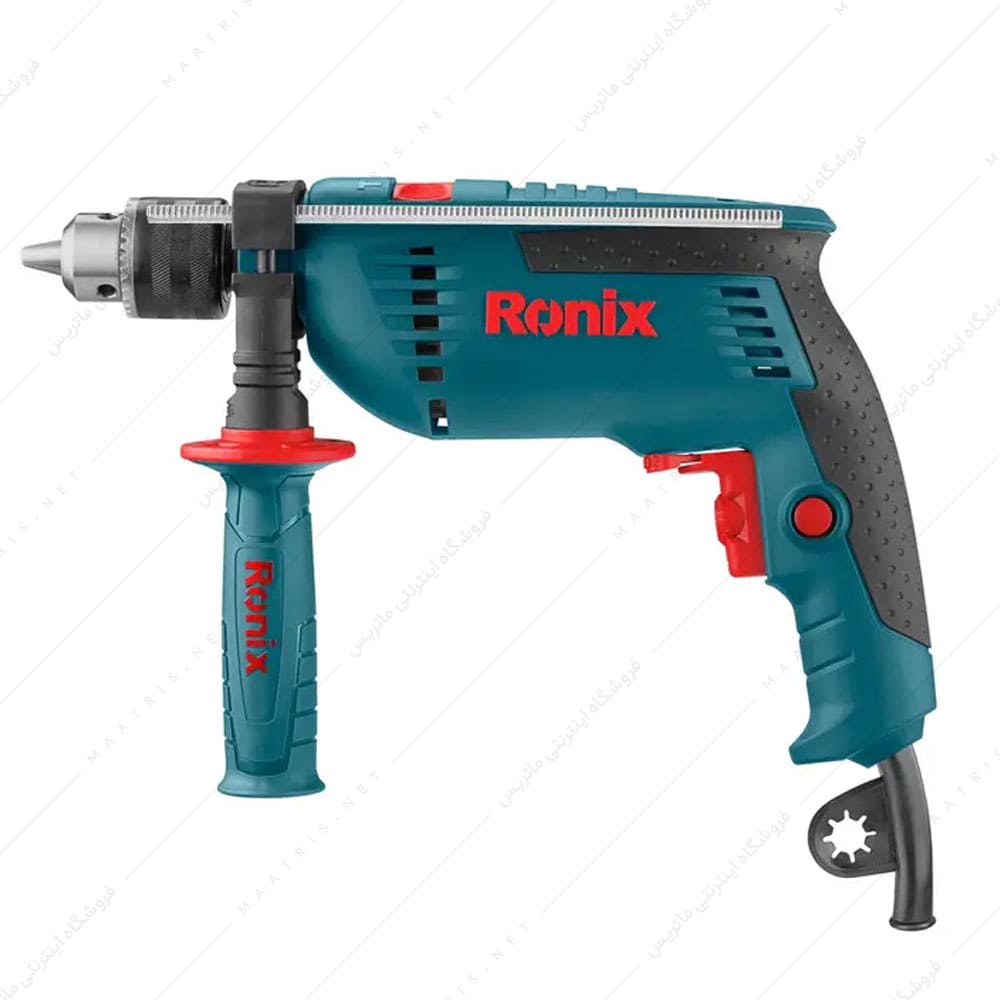 کیت دریل 13 میلی متری چکشی 850 وات کد 2250k برند رونیکس