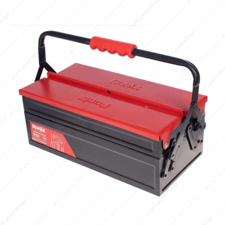 جعبه ابزار فلزی اتوماتیک 2 طبقه 40 سانت کد RH-9172 برند رونیکس