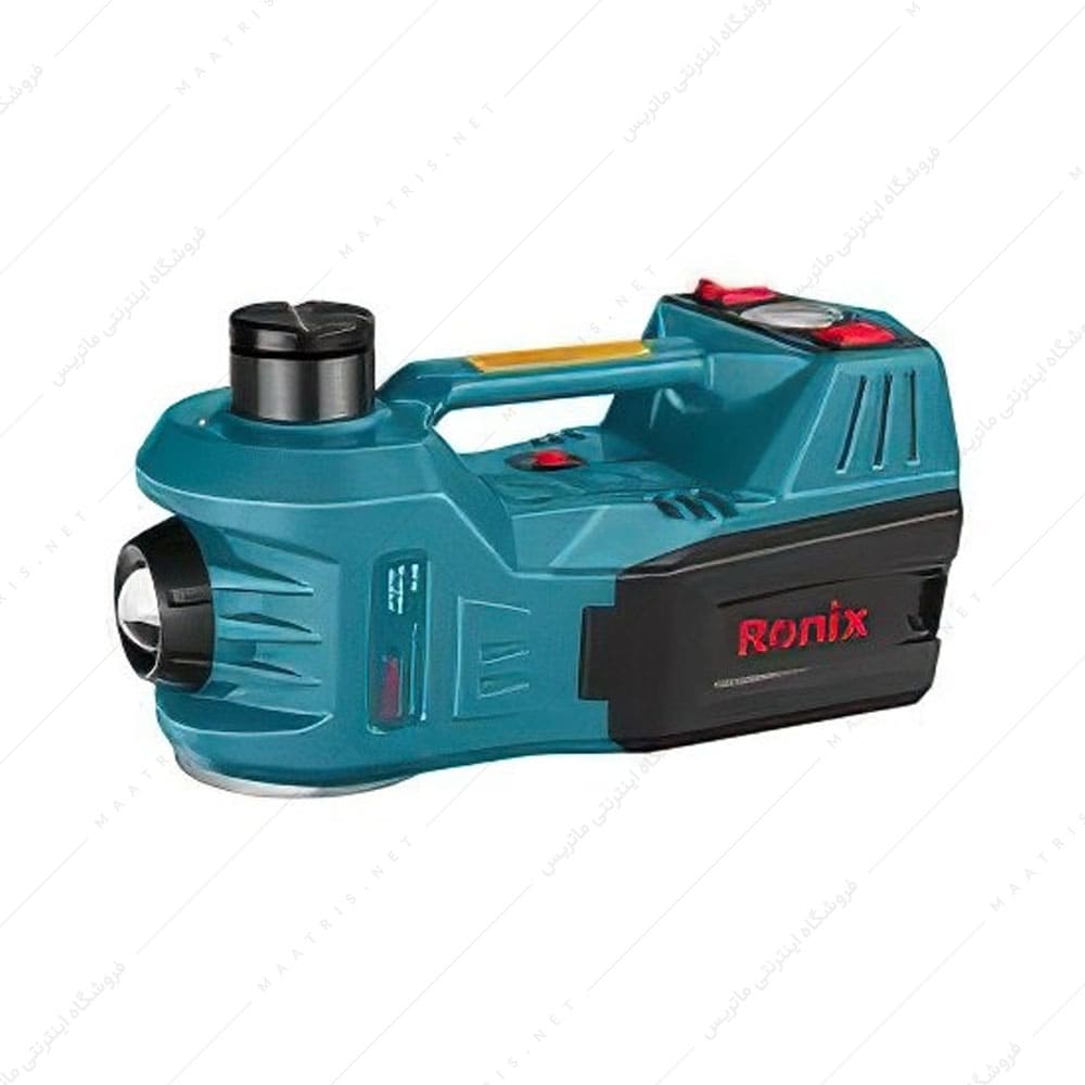 جک هیدرولیک 5 تن فندکی چندکاره 12 ولت کد RH-4990 برند رونیکس