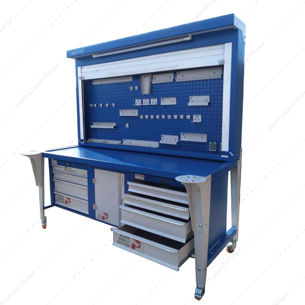 میز کار کارگاهی مدل D-C801-L برند پالت کار