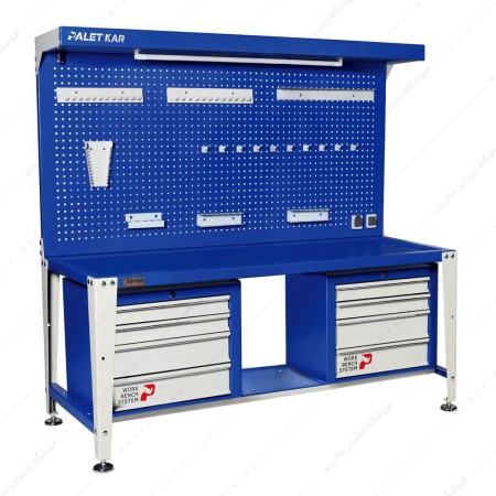 میز کار کارگاهی مدل D-1810-L برند پالت کار