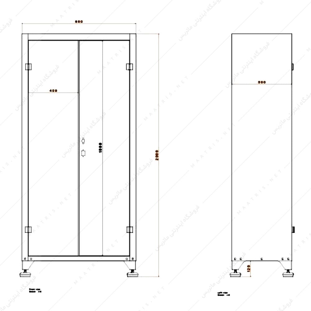 کمد کارگاهی مدل K-0260 برند پالت کار