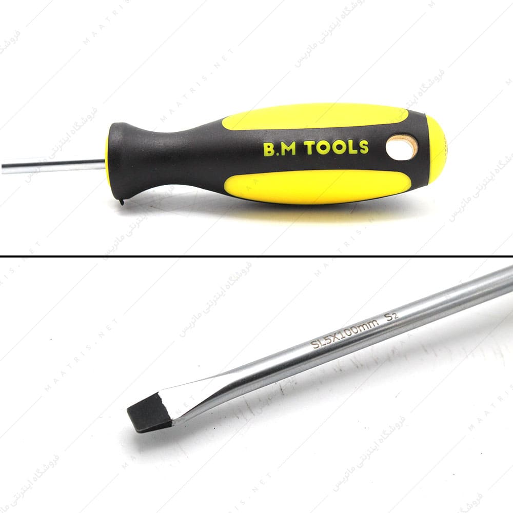 پیچ گوشتی دوسو 5*100 برند BM TOOLS