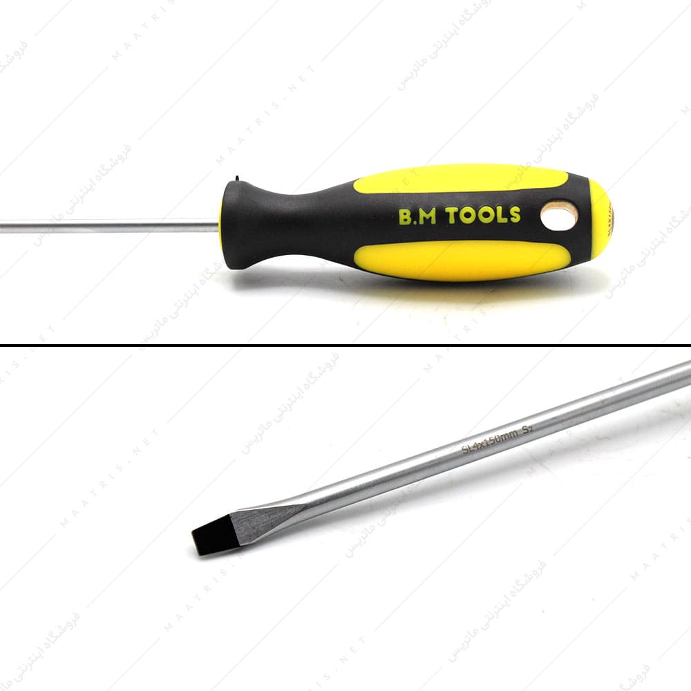 پیچ گوشتی دوسو 4*150 برند BM TOOLS