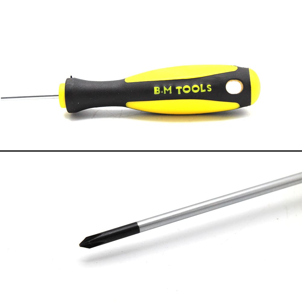 پیچ گوشتی چهارسو 3*100 برند BM TOOLS