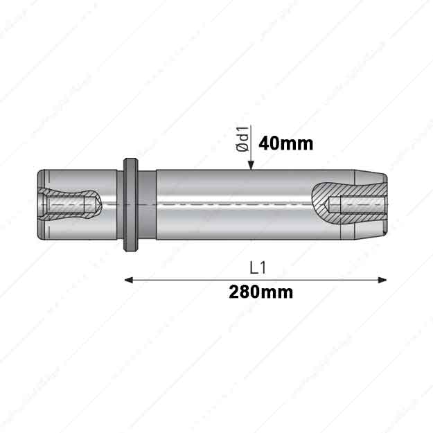 میل راهنمای قالب مدل GP/C/40*280