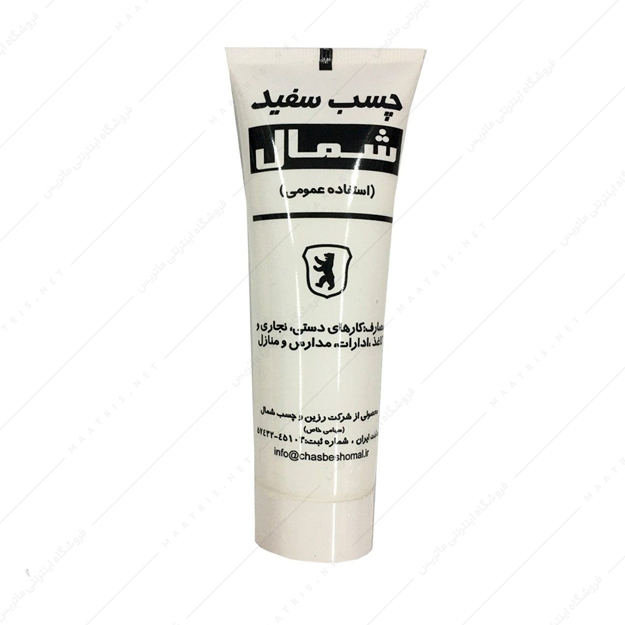 چسب چوب سفید مدل پمادی برند شمال 60 گرم