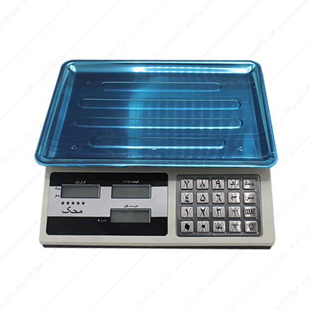 ترازو دیجیتال فروشگاهی کیبورد استیل 40 کیلوگرم مدل ACS-3208 برند محک