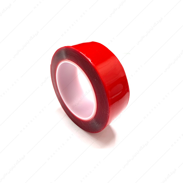 چسب دو طرفه 5 سانتی متر قرمز برند top tape