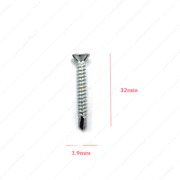 پیچ سر مته قطر 3.9 طول 32 میلی متر