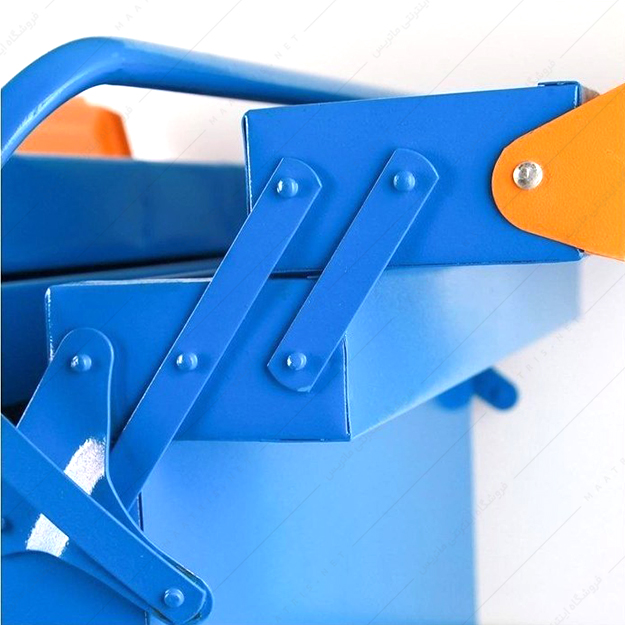 جعبه ابزار فلزی 3 طبقه 30 سانت اتومات بلند کد 323 برند وفایی