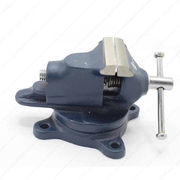 گیره رومیزی سایز 75 میلی متر فولادی صفحه گردان زیرین مدل TBV/SB/75 برند گروز