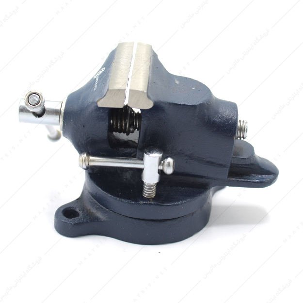 گیره رومیزی سایز 75 میلی متر فولادی صفحه گردان زیرین مدل TBV/SB/75 برند گروز