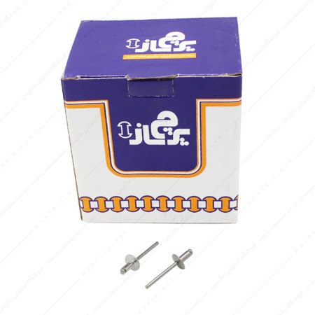 میخ پرچ گل پهن سایز 5×10 میلی متر برند پرچ ساز بسته 500 عددی