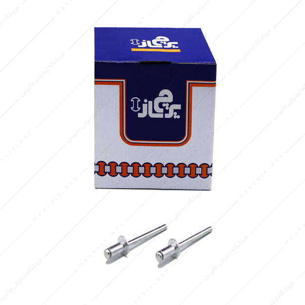 میخ پرچ سایز 5×10 میلی متر برند پرچ ساز بسته 750 عددی