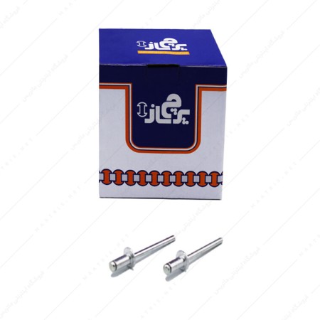 میخ پرچ سایز 5×10 میلی متر برند پرچ ساز بسته 750 عددی