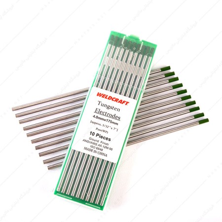 تنگستن آرگون آلومینیوم سبز قطر 2.4 میلی متر برند WELDCRAFT