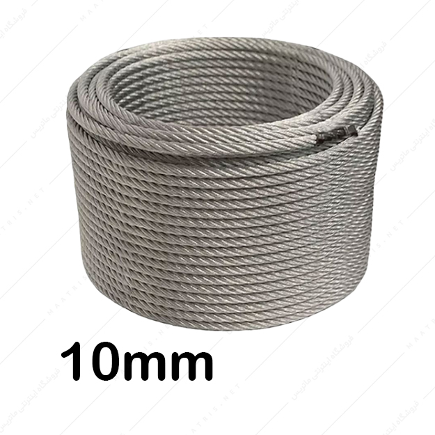 سیم بکسل سایز 10 میلی متر بدون روکش هفت لایه