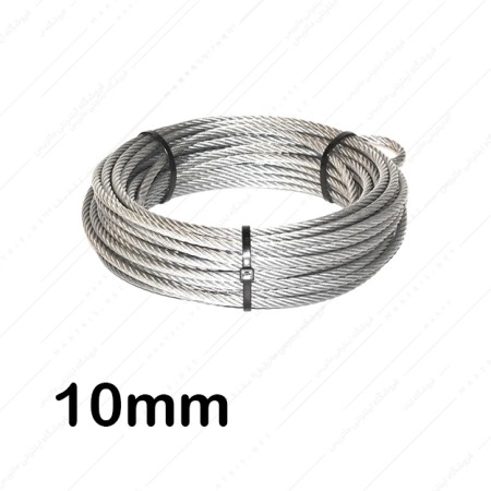 سیم بکسل سایز 10 میل متر بدون روکش سفید کنفی