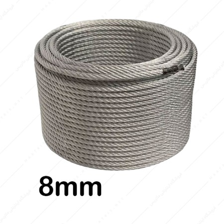 سیم بکسل سایز 8 میلی متر بدون روکش هفت لایه