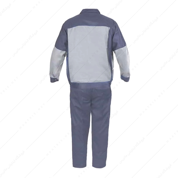 لباس کار کاپشن شلوار سایز 2XL مدل سیلوری رنگ طوسی استخوانی برند میهن