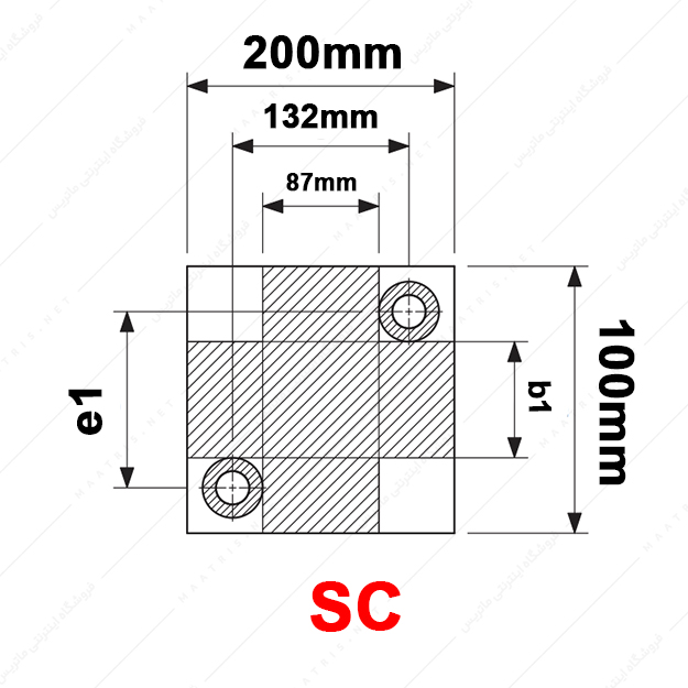 کفشک فولادی دو صفحه ای مدل SC/200×100/1
